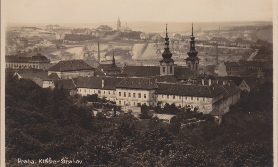 cz_praha_strahov_001_1930 AK Praha 140×93 mm. Klášter Strahov. JKO Trade-Mark 1182, Prague X. Ohne Jahr, ca. 1930